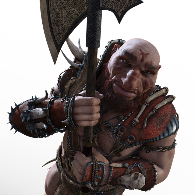 Download free HD stock image of Character Dwarf Free character dwarf axe illustration