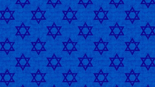 Free blue star of david magen david illustration
