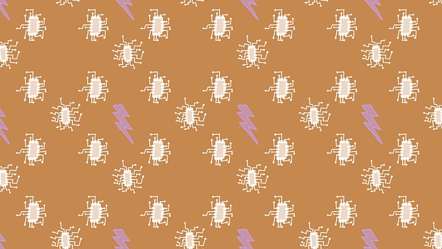 Free microchip lightning pattern illustration