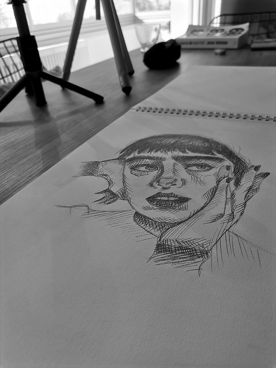Portrait Table Drawing - Free photo on Pixabay - Pixabay