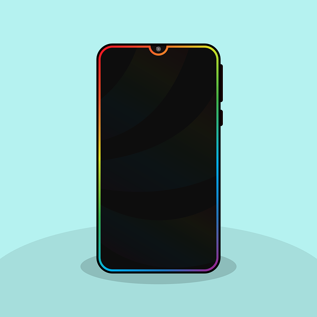 Free smartphone android black vector
