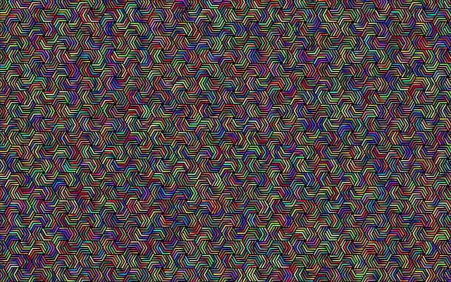 Free hexagonal pattern wallpaper vector