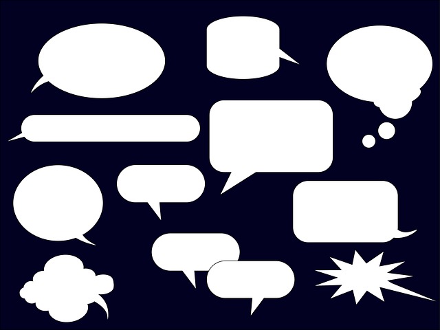 Sprechblasen, Textfreiraum, Denken