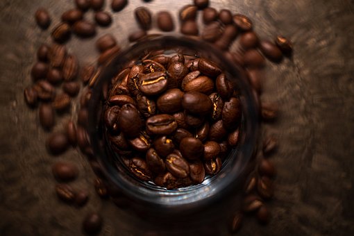 Kaffe, Bønner, Kaffebønner, Kaffekop