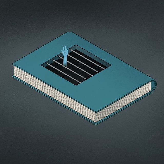 Free book jail prison illustration