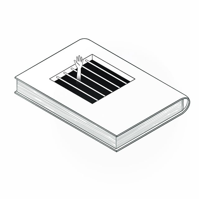 Free book jail prison illustration
