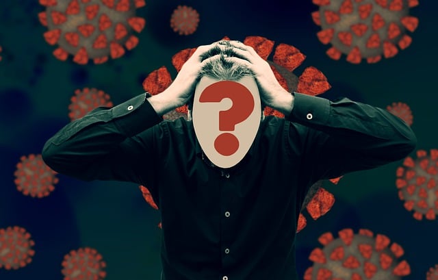 Free man virus bacteria illustration