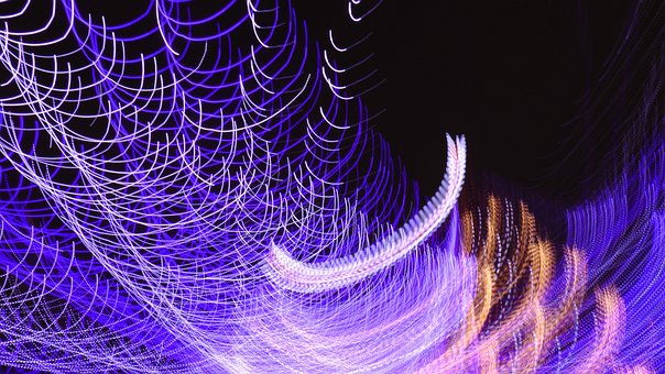 Lichter, Licht, Hintergrund, Nacht