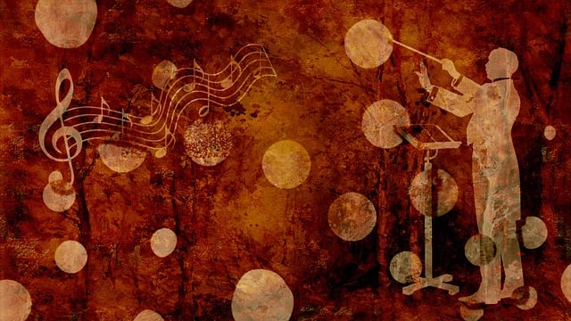 Free maestro conductor music notes illustration