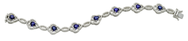 Free sapphire bracelet jewelry illustration