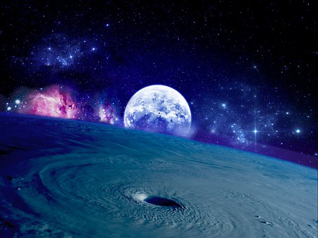 Universo, Lua, Nebulosa Orion, Estrelas