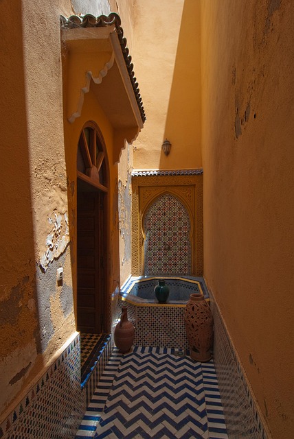 Riad, Hall, Thuis, Decor, Deco
