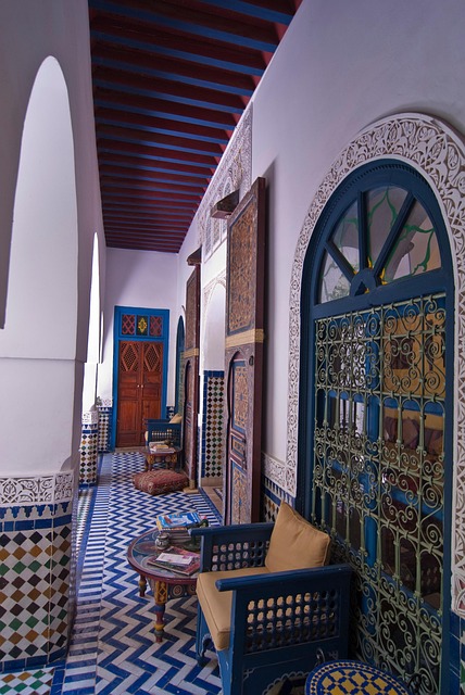 Riad, Hall, Thuis, Decor, Deco