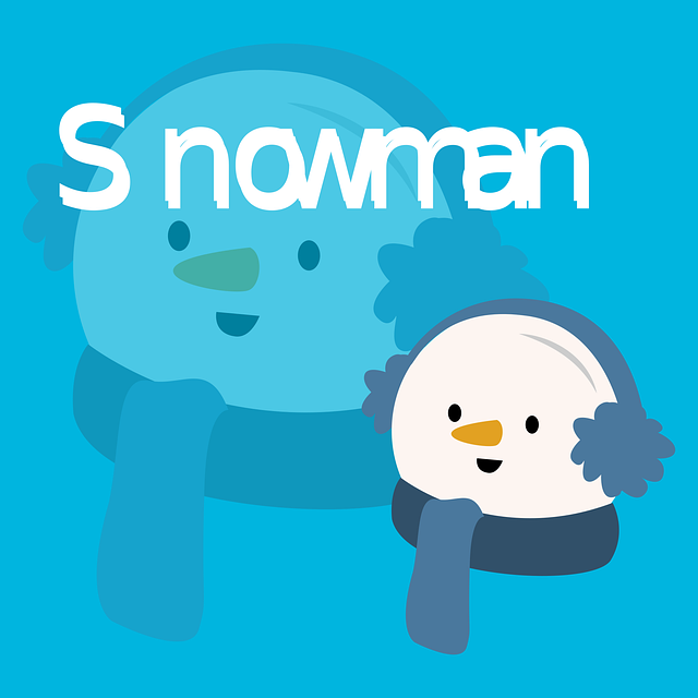 Free Snowman Snowflakes vector and picture