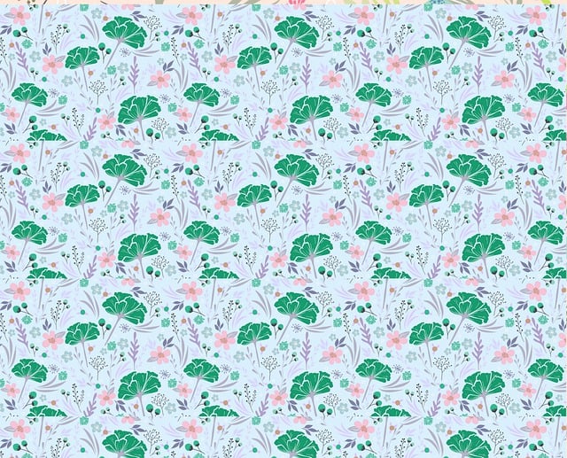 Free flower pattern wallpaper illustration