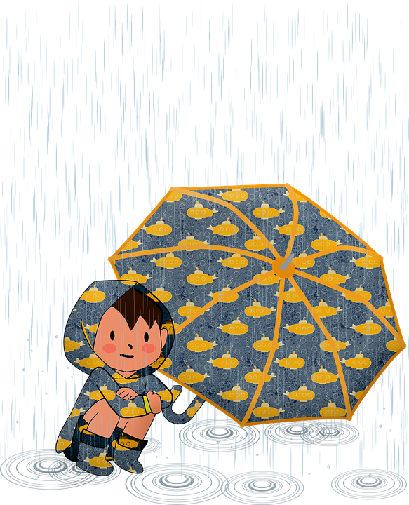 女の子 雨 傘 Pixabayの無料画像