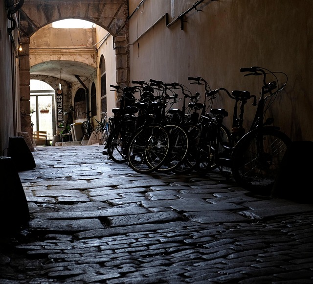 Fiets, Straat, Fietsen, Stad, Vintage