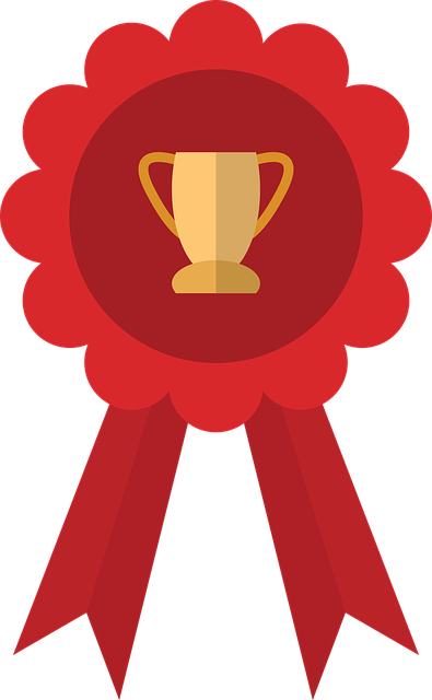 Free success badge trophy vector