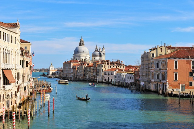 Grand Canal, Edifícios, Gôndola, Barcos