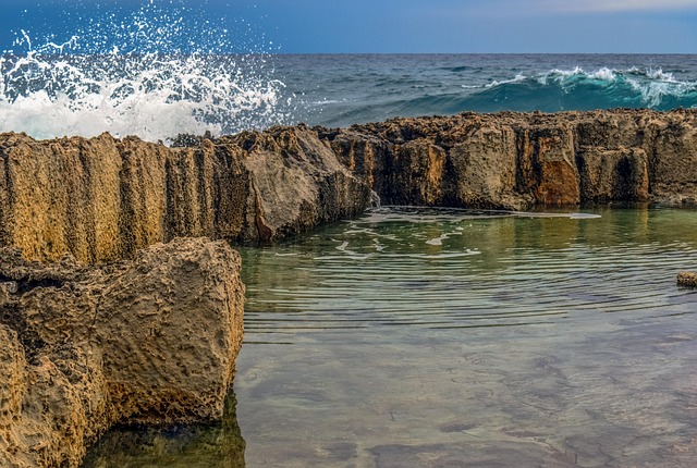 Free Rocks Waves photo and picture