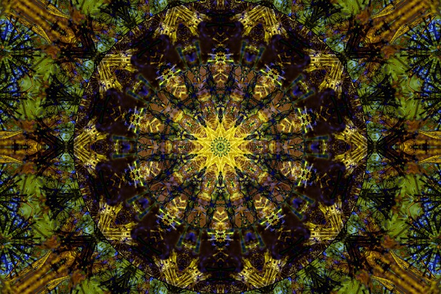 Free mandala abstract colorful illustration