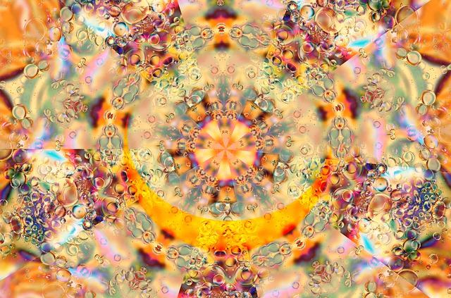 Free mandala abstract colorful illustration
