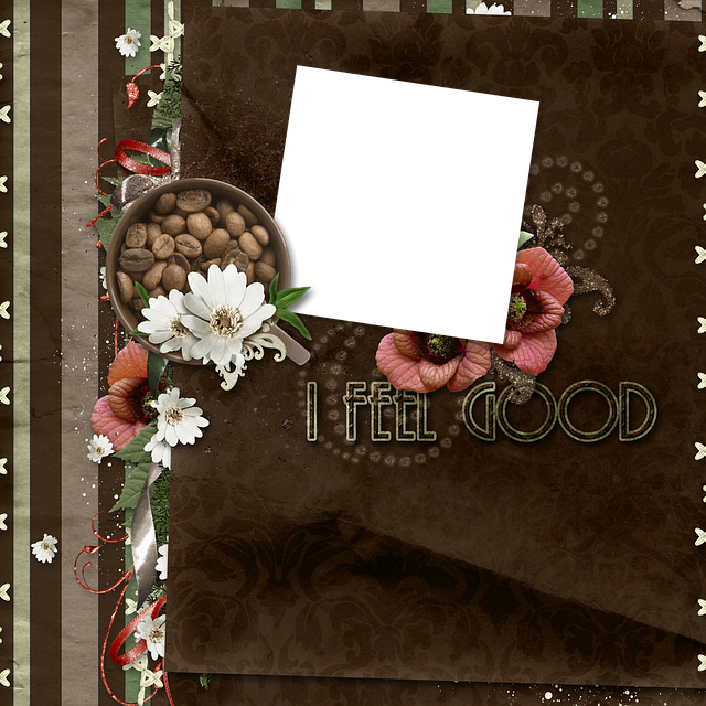 Free coffee beans frame decorative illustration