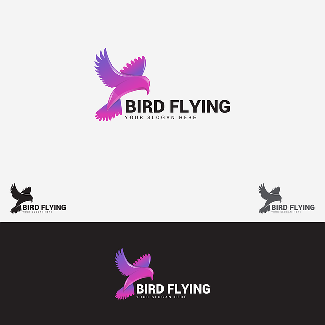 Free birds wings abstract vector
