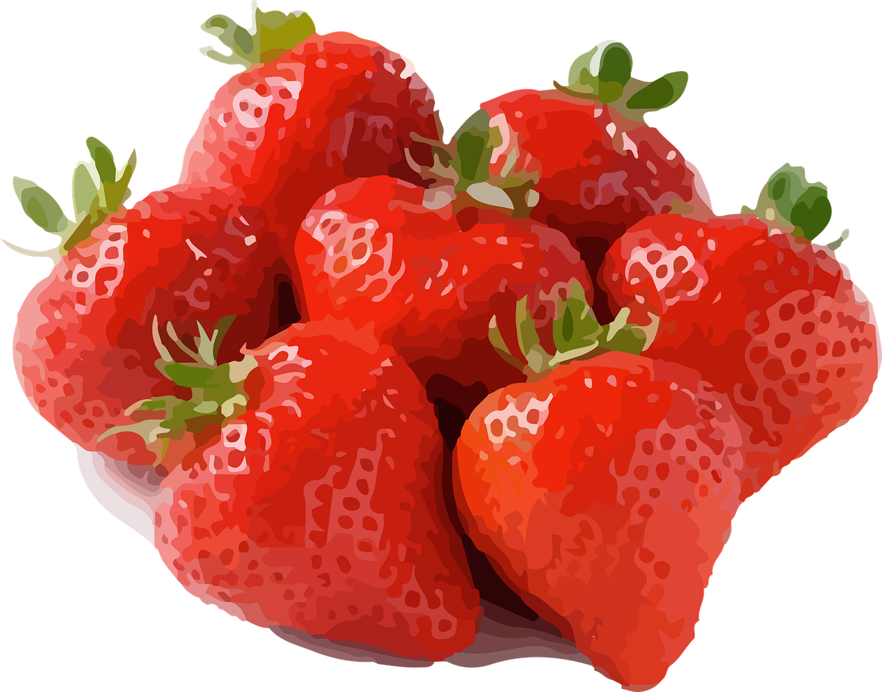 Download Strawberries, Red, Fruits. RoyaltyFree Vector Graphic Pixabay