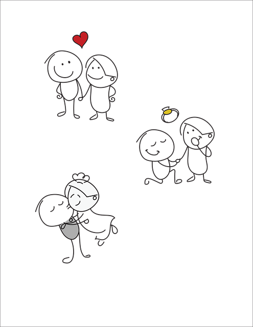 Free valentines day couple love vector