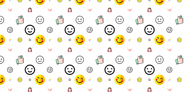 Free smile face pattern illustration