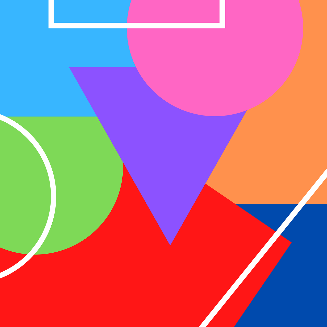 Free abstract geometric modern illustration