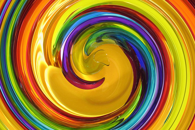 Free twirl rainbow swirl illustration
