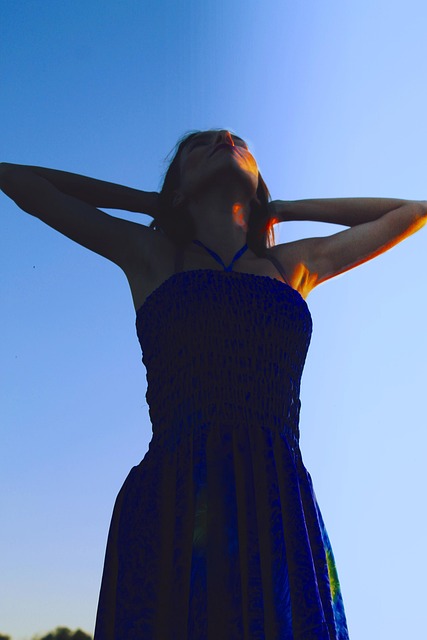 Free Woman Sunset photo and picture