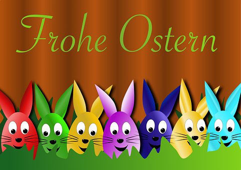 Æg, Kaniner, Påske, Hilsen, Easter Egg