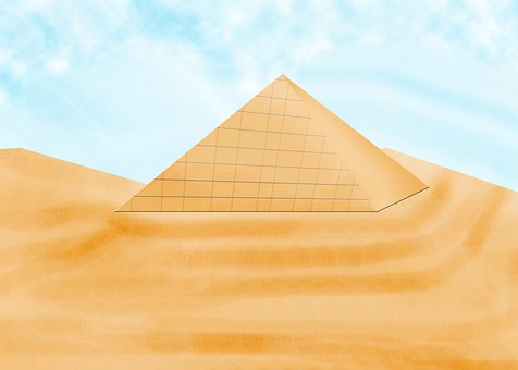 Pyramide, Sand, Wüste, Alt, Gizeh, Cairo