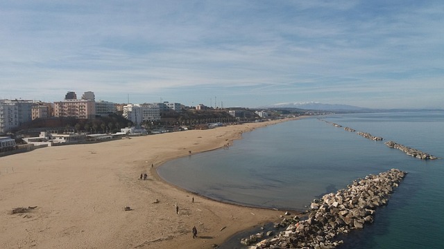 Termoli, Strand, Zee, Panorama, Vakantie