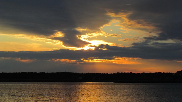 Free Sunset River photo and picture