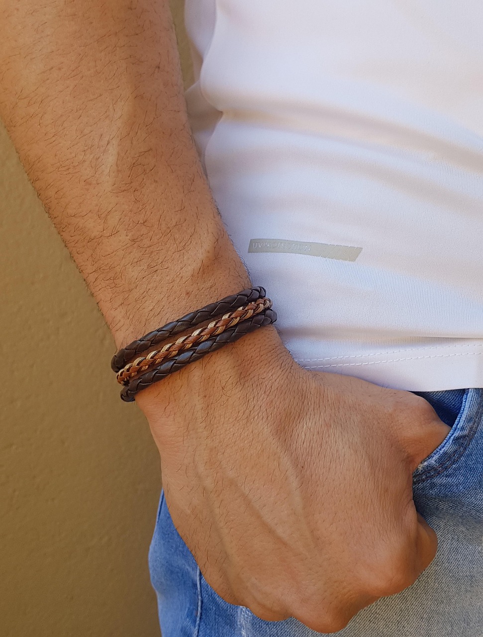 Bracelet En Cuir Simple Et élégant - Sans Marque - Neuf Sans Emballage D'origine