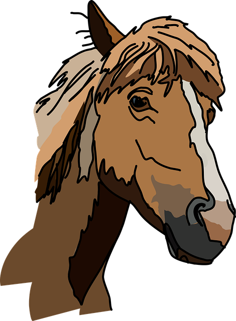 Free horse animal head vector