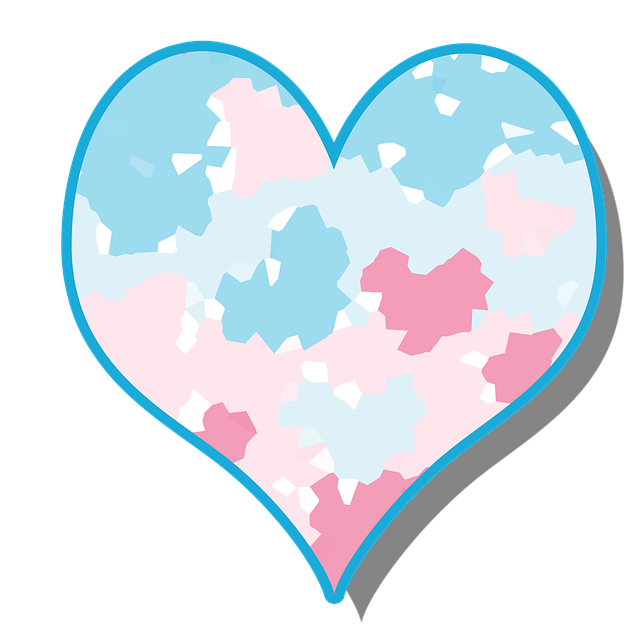 Free heart love scrapbook illustration