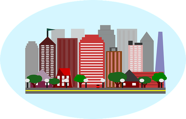 Free buildings skyscrapers tower illustration