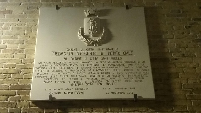 Stad Sant Angelo, Abruzzen, Italië