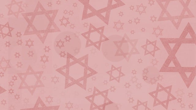 Free star of david pattern wallpaper illustration