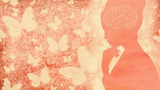 Free woman brain butterflies illustration