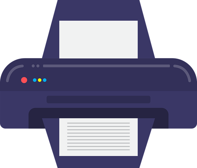 Free printer document printout vector