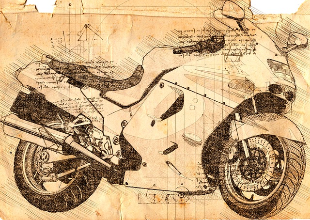 Motorrad, Technik, Da Vinci, Erfindung