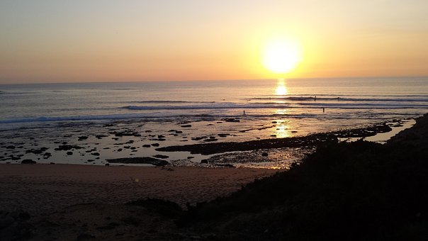 Free Beach Beach Sunset photo and picture