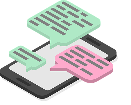 Free Smartphone Chat vector and picture