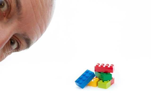 Spielzeuge, Lego, Ziegel, Farbe, Gelb